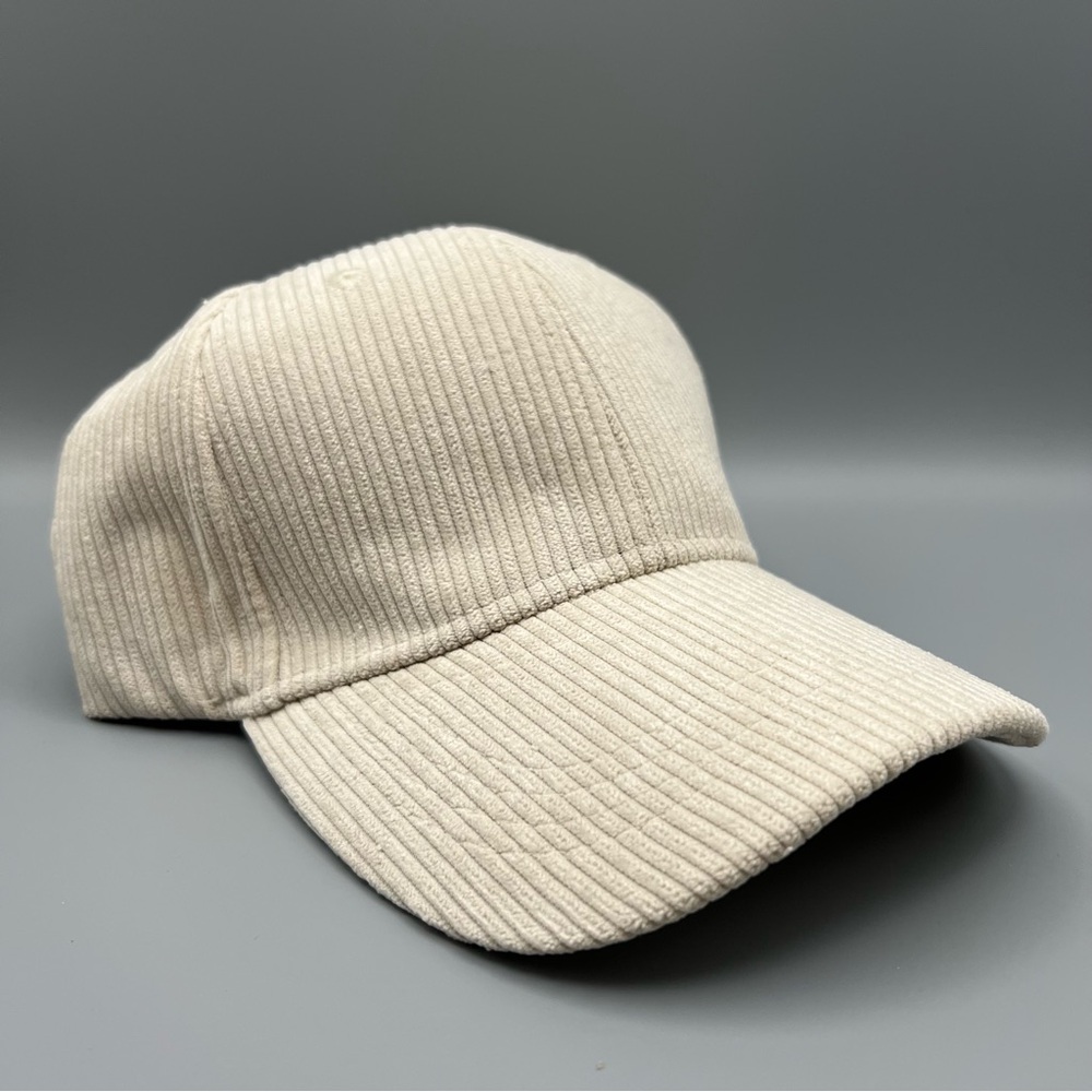 Corduroy Baseball Cap, Cream